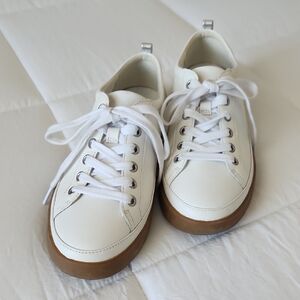 Vionic White and Brown Women's Sneakers